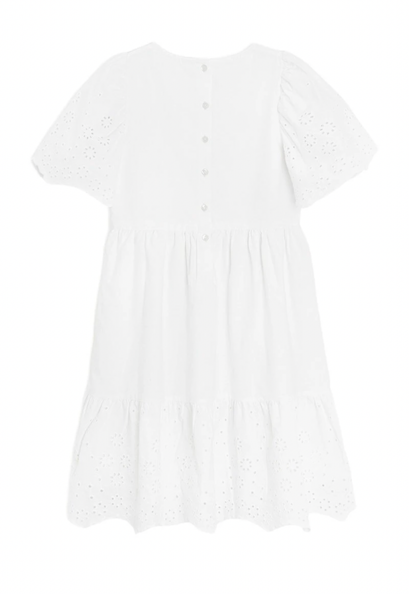 🤍 Robe Blanche Broderie Anglaise – Élégance Intemporelle
