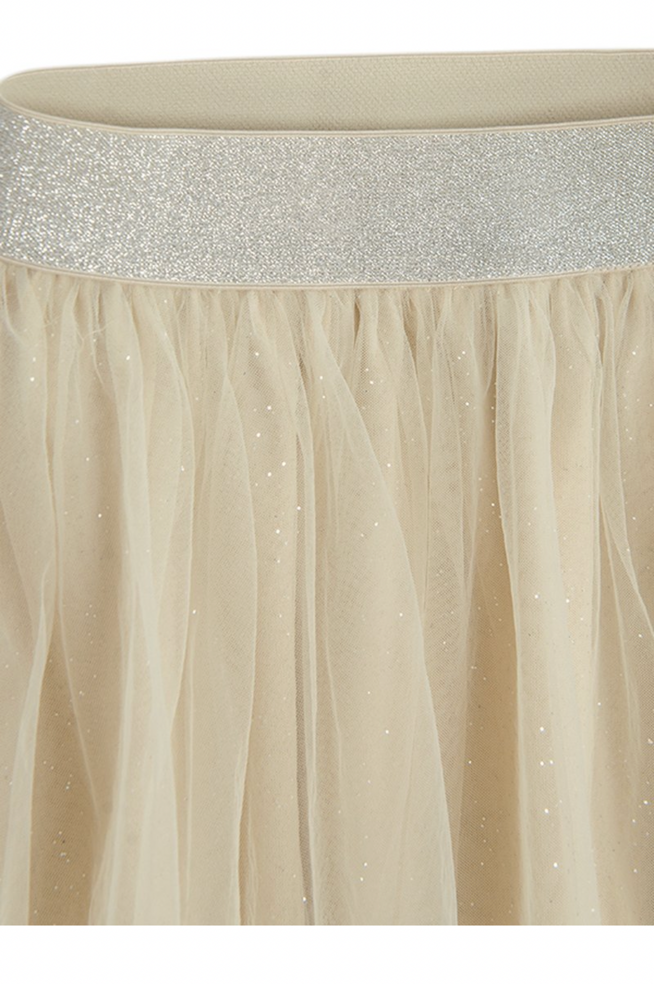 ✨ Jupe Tulle Pailletée Champagne